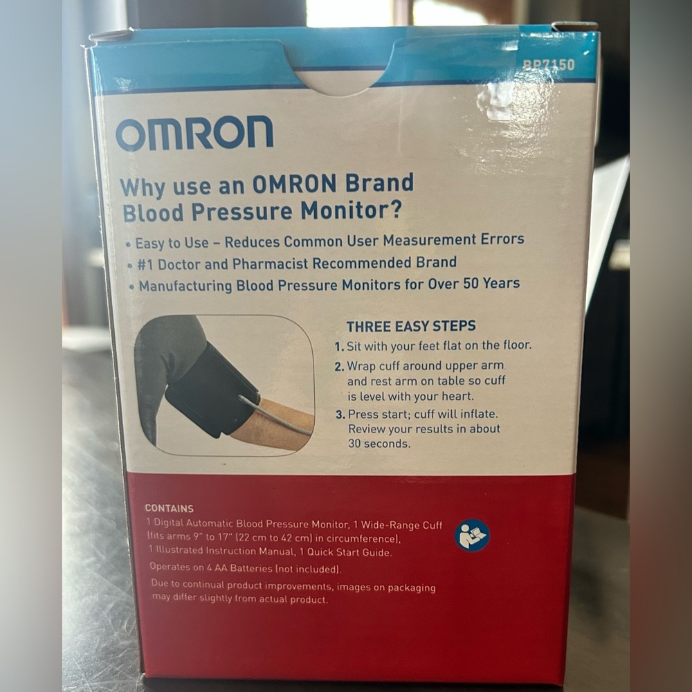 BRAND NEW OMRON 3 Series Upper Arm Monitor with Bluetooth - Picture 3 of 7